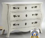 3 drawer metal decorated console antique home cabinet
